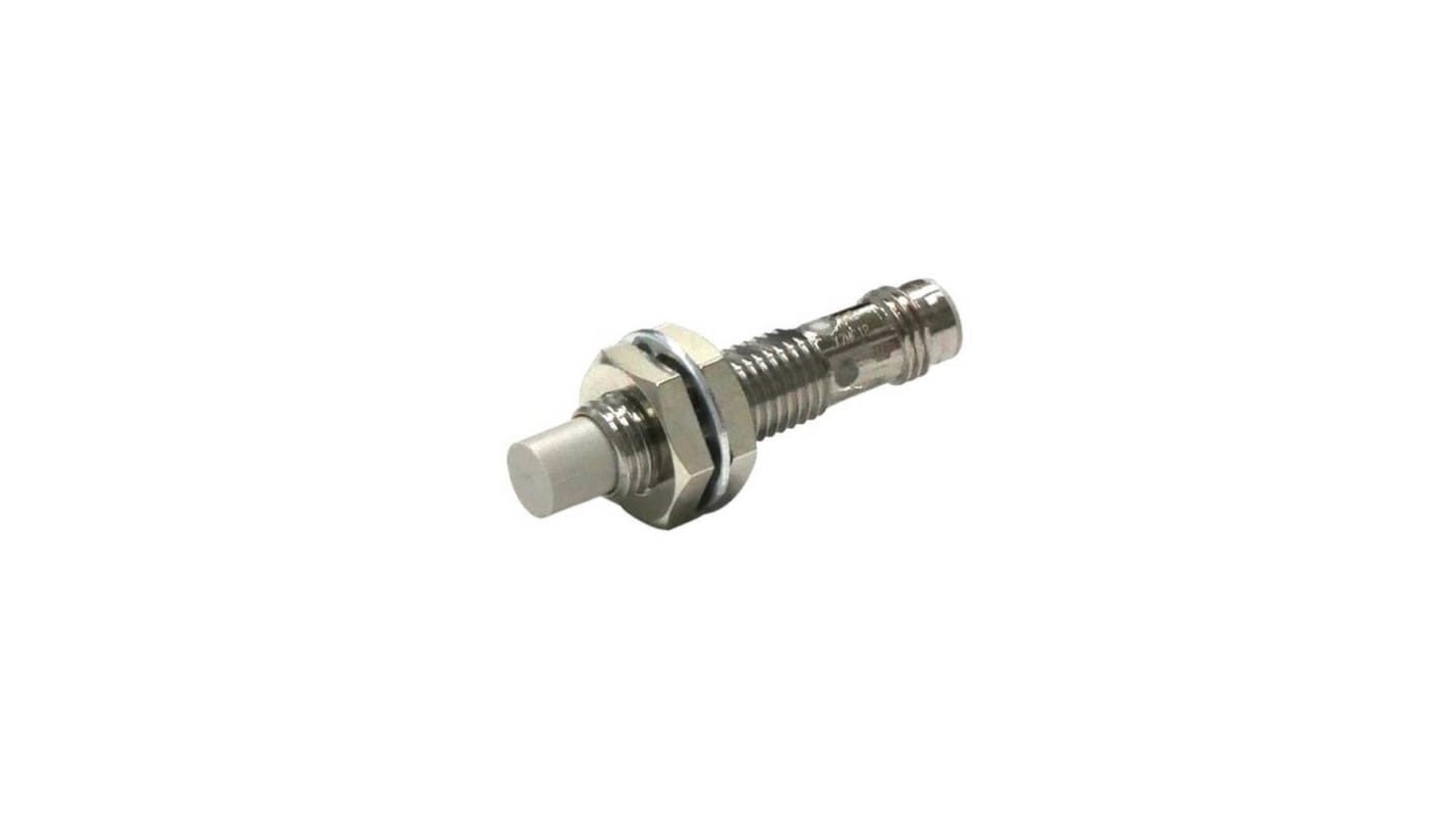 Sensore di prossimità induttivo cilindrico Omron E2E-X4MB1T8-M3, con uscita PNP, rilevamento a 4 mm, connettore M8 a 4 pin, grado di protezione IP69K.
