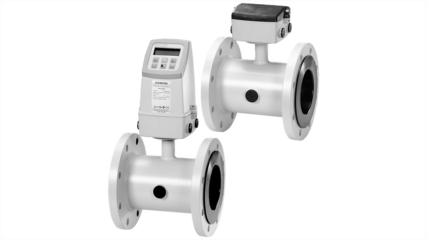 Sensore di flusso Siemens 7ME6520-5KB12-2AA1 per liquidi, modello SITRANS FM MAG 5100 W, elettrodi in Hastelloy.