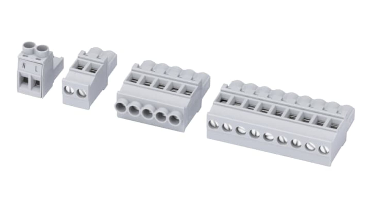 Morsettiera ABB 1SAJ929160R0002 per azionamenti UMC100.3 UC, montaggio su guida DIN, tensione 110/230 V, grado di protezione IP20.