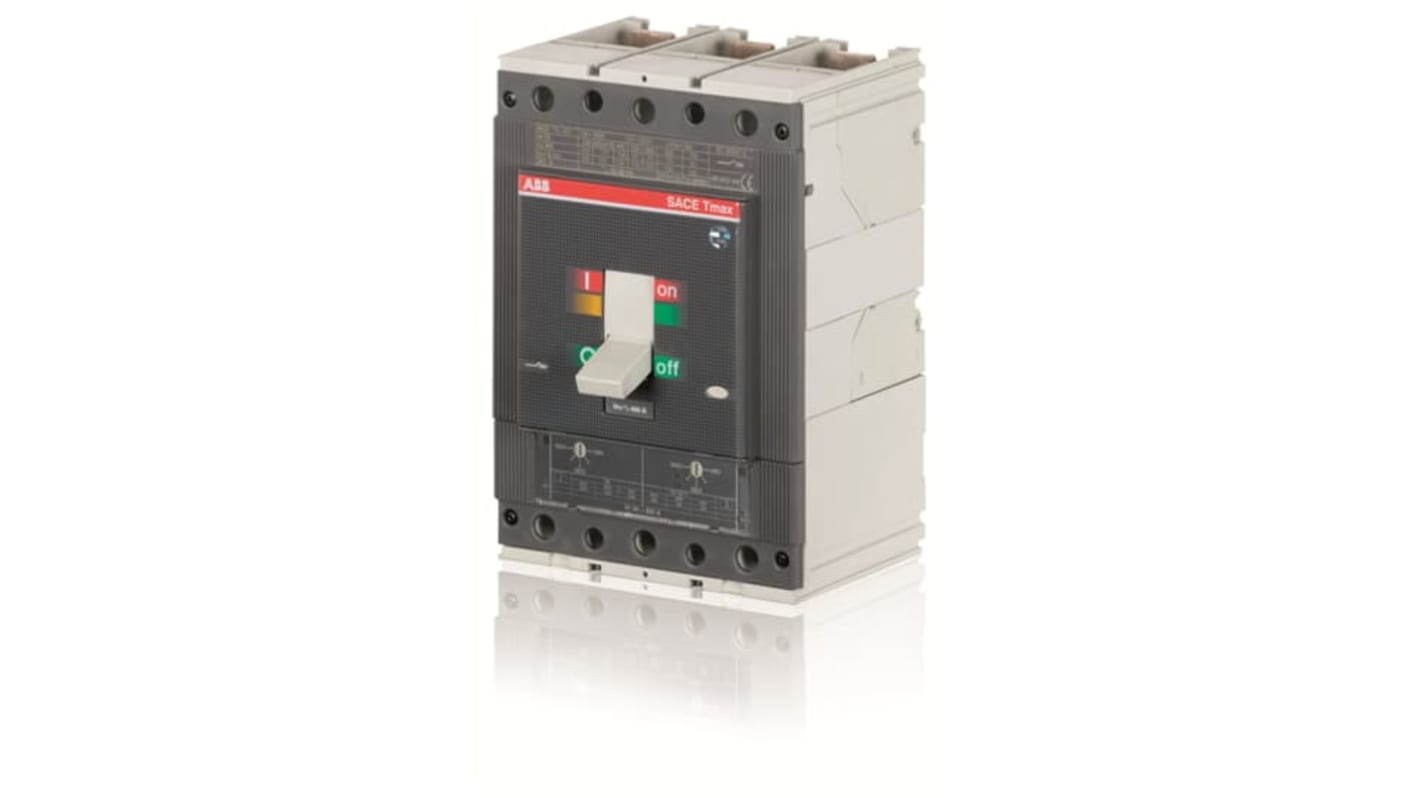 Interruttore magnetotermico scatolato ABB, 3 poli, 630 A, montaggio fisso, tensione 690 V, codice 1SDA054469R1.