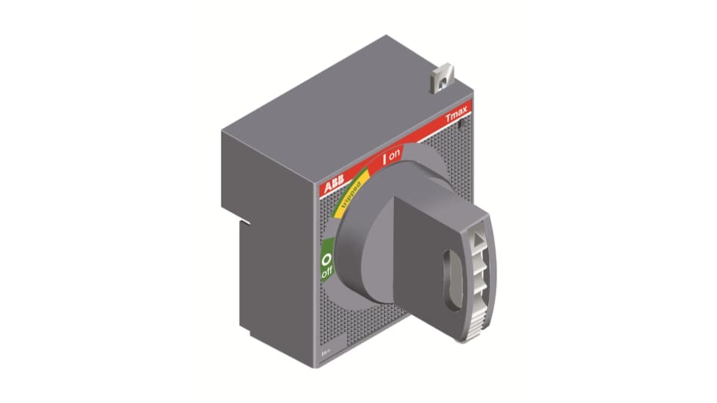 Manopola rotativa ABB per interruttore Tmax T, azionamento d'emergenza con lucchetto, profondità 500 mm. Codice 1SDA054930R1.