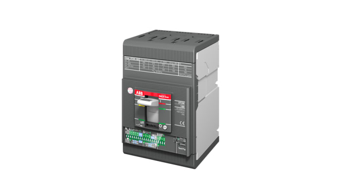 Interruttore magnetotermico ABB XT2N 25A, 3 poli, 690V, montaggio fisso, dimensioni 82.5mm x 90mm x 130mm.