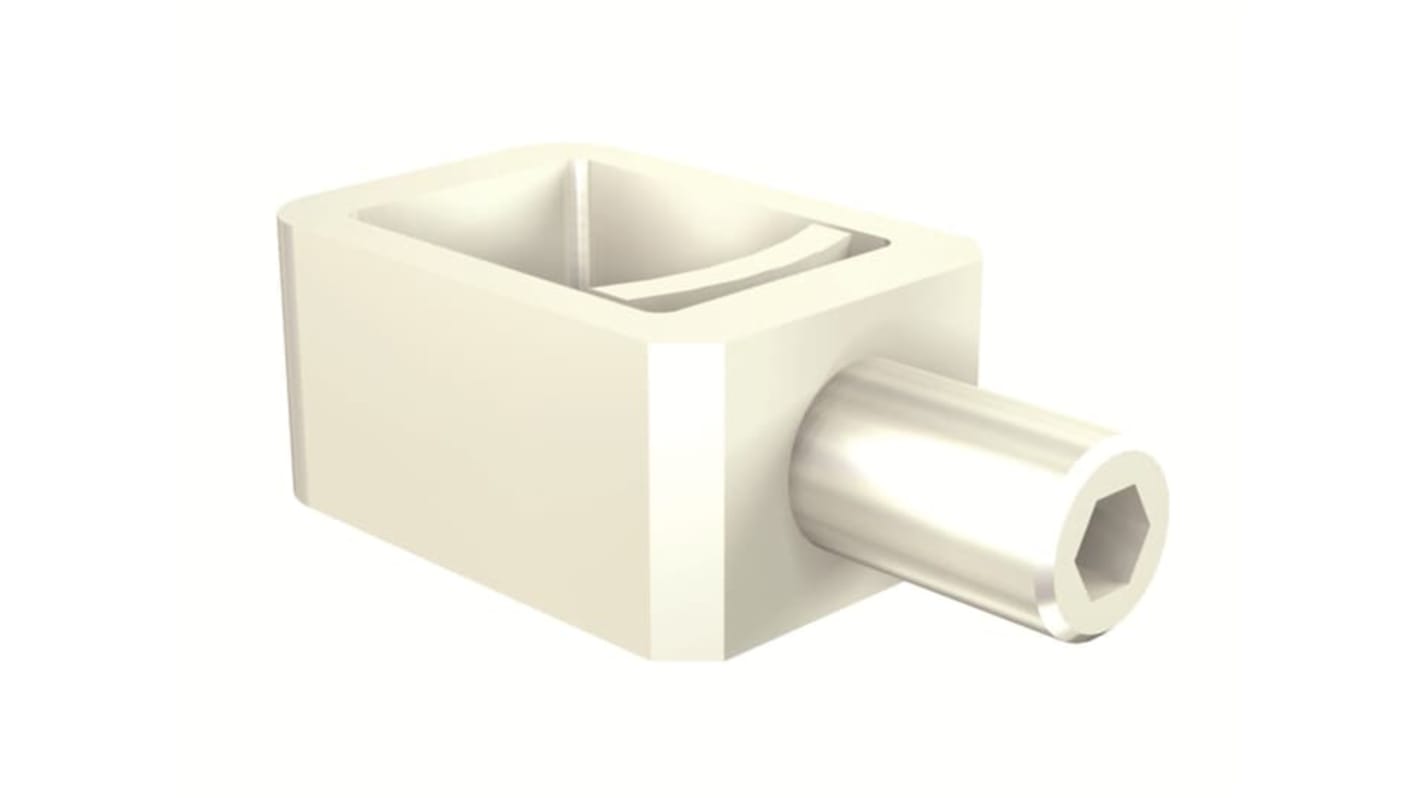 Terminale frontale ABB per Tmax XT, compatibile con cavi in rame-alluminio da 1 x 95 a 185 mm², confezione da 3 pezzi.