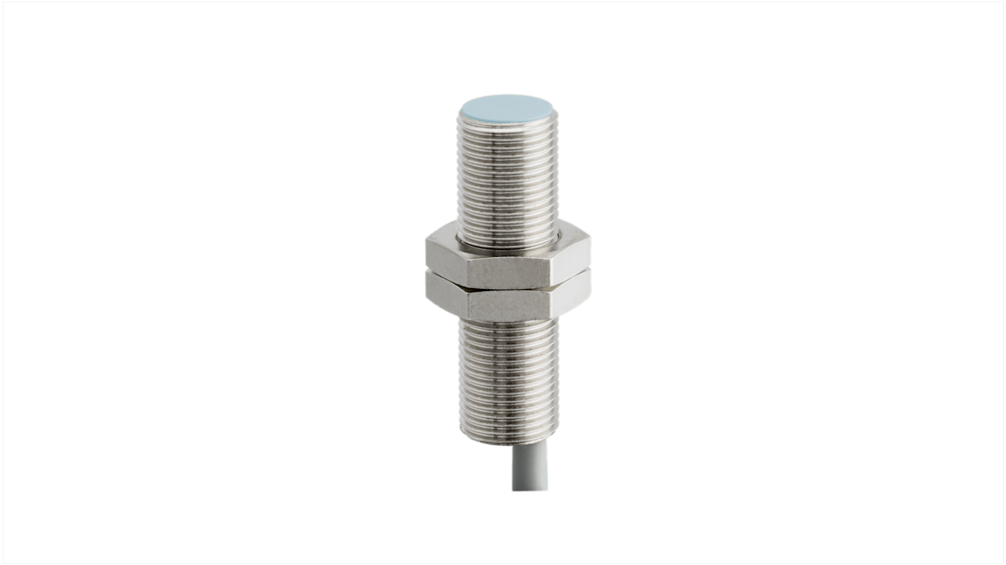 Sensore di prossimità cilindrico Baumer IR12.D04S-F40.UA1Z, rilevamento fino a 4 mm, montaggio M12, custodia in ottone.