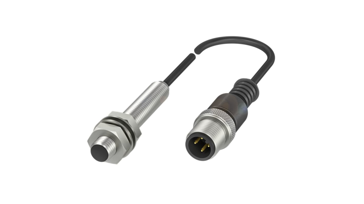 Sensore di prossimità induttivo cilindrico PNP BALLUFF BES003E, M8, rilevamento 2 mm, IP68, alimentazione 10-30 V c.c.