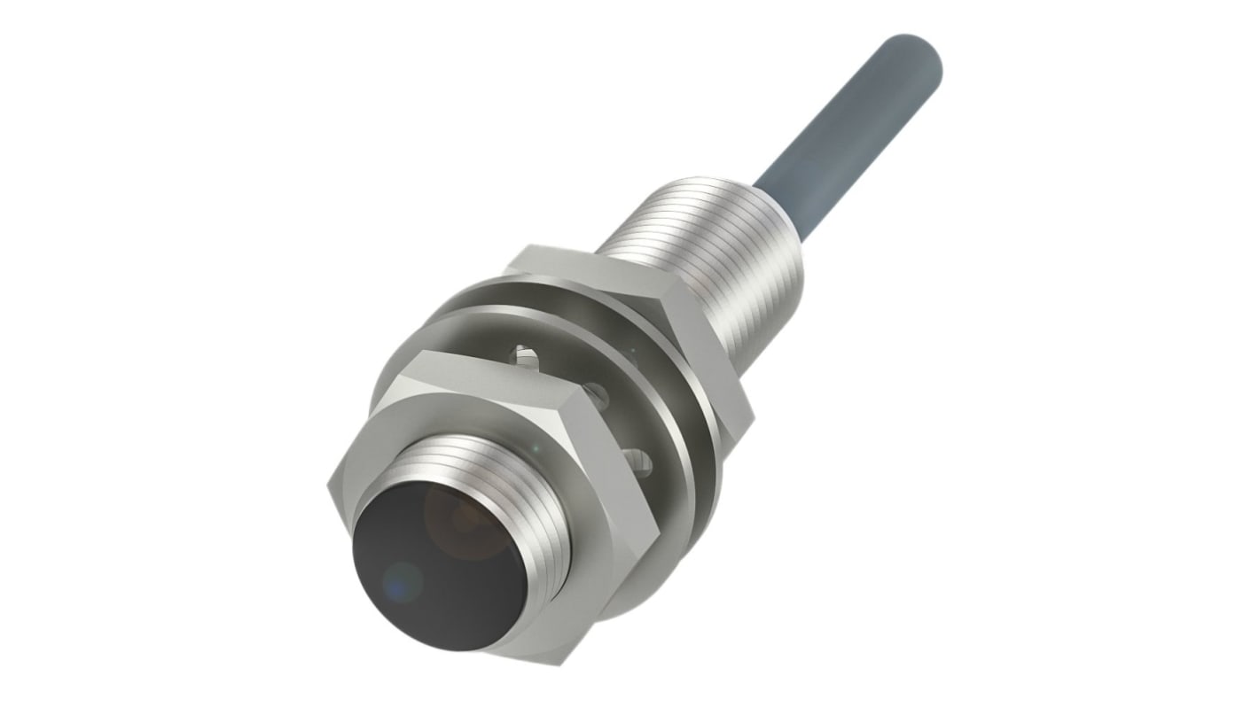BALLUFF BES0046, sensore induttivo cilindrico NO M12, rilevamento 3 mm, alimentazione 10-36 V CC, grado di protezione IP67.