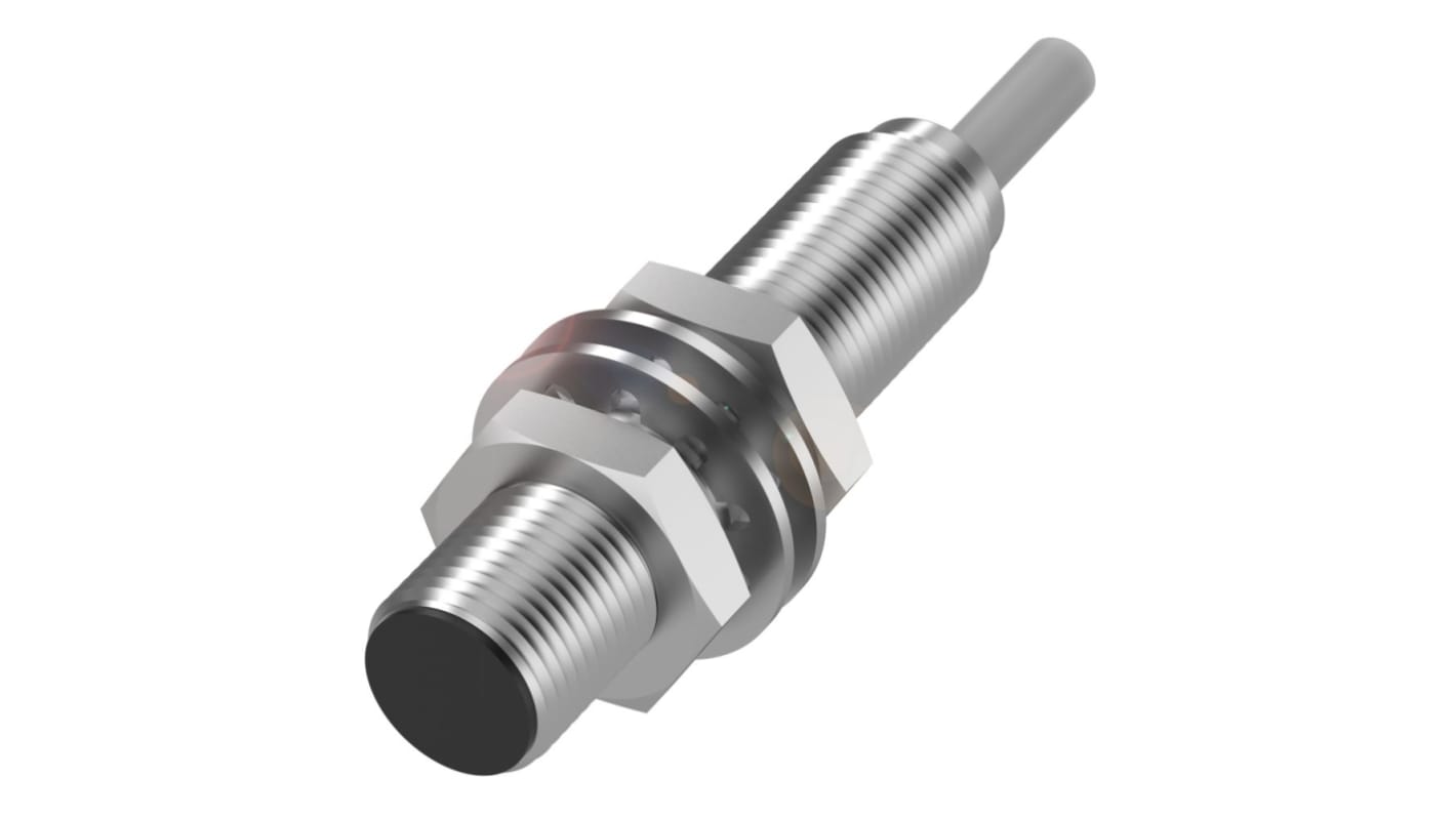 Sensore di prossimità induttivo cilindrico NPN M12 BALLUFF BES0057, rilevamento 4 mm, IP68, alimentazione 10-30 V c.c.