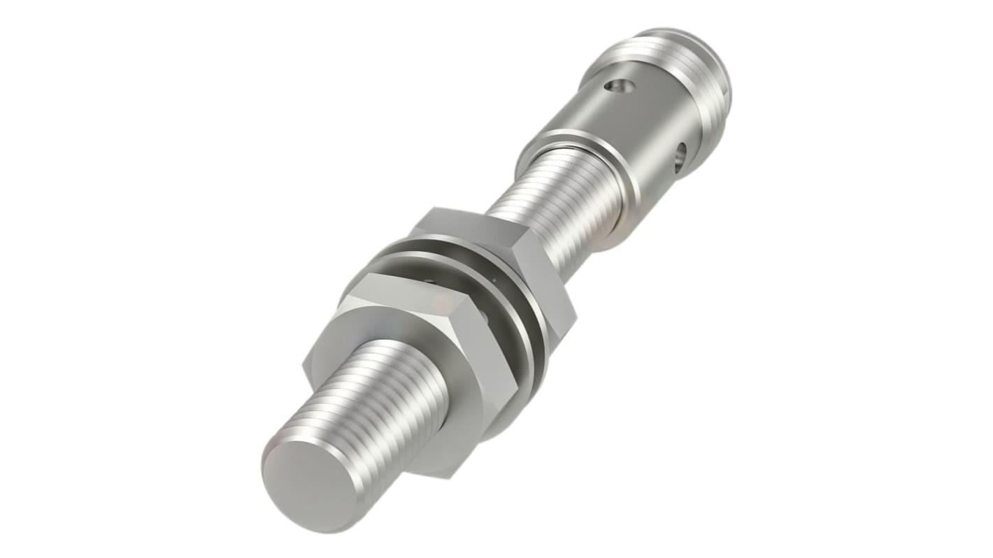 Sensore di prossimità induttivo cilindrico PNP BALLUFF BES02N5, M8 x 1, rilevamento 3 mm, IP67, connettore M12.