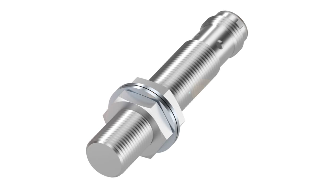 Sensore di prossimità induttivo cilindrico PNP BALLUFF BES04Z5, M12, rilevamento 4 mm, acciaio inox, IP67, 10-30 V c.c.