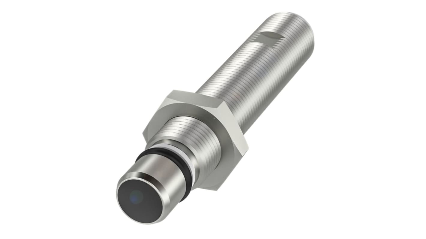 BALLUFF BHS0021, sensore induttivo cilindrico PNP M12, rilevamento 1,5 mm, IP68, acciaio inossidabile, -25/+80 °C.