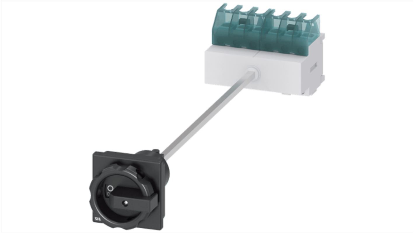 Interruttore sezionatore Siemens 25A, 6 poli, montaggio a pannello, grado di protezione IP65.