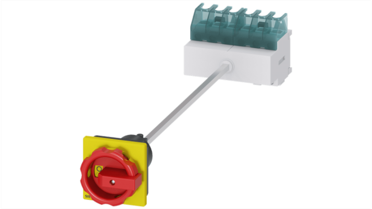 Interruttore sezionatore Siemens 3LD2113-3VK53, 25A, montaggio a pannello, grado di protezione IP65.