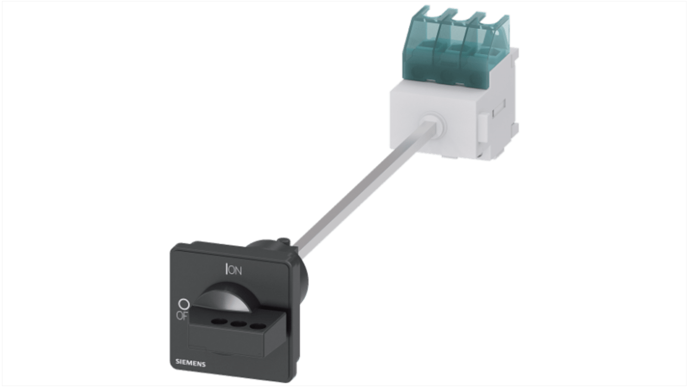 Interruttore sezionatore Siemens 3LD2217-0TK11, 32A, 3 poli, montaggio a pannello, grado di protezione IP65.