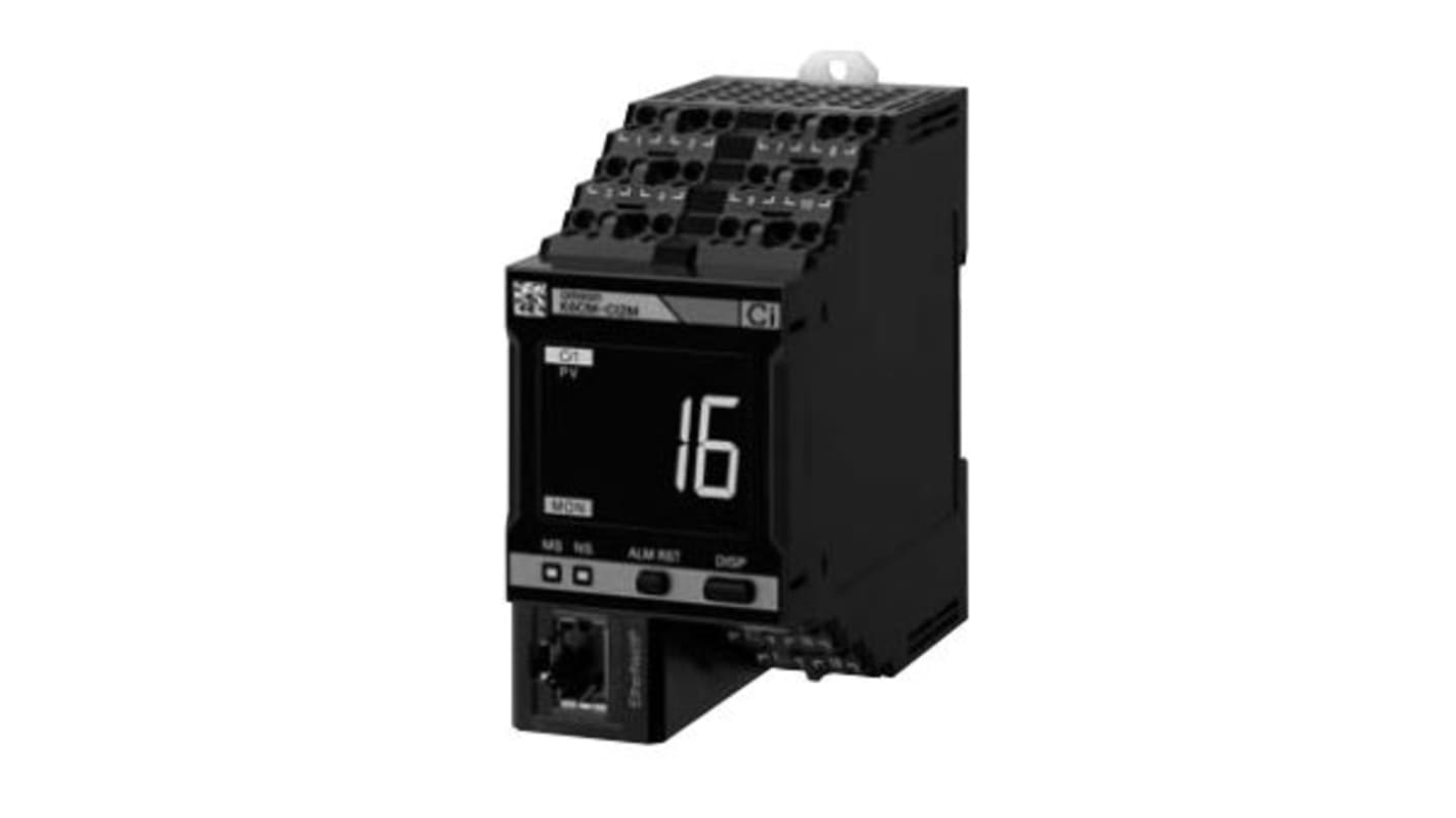 Omron K6CM-CI2MD-EIP, unità di protezione motore trifase, corrente 5-600 A, compatibile con Modbus TCP e EtherNet/IP.
