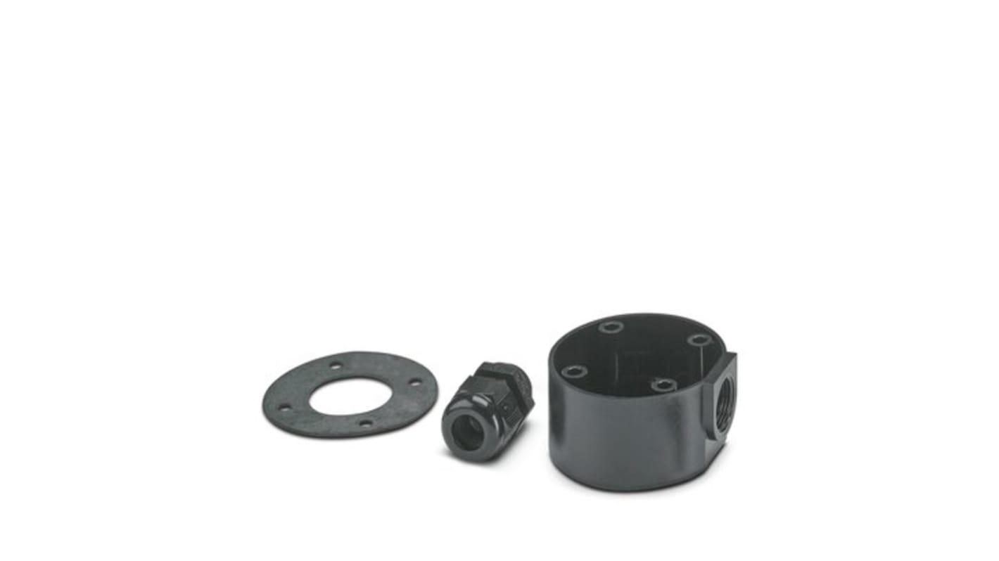 Base di montaggio Phoenix Contact 1018871, scatola di derivazione nera per assemblaggio orizzontale, include viti.