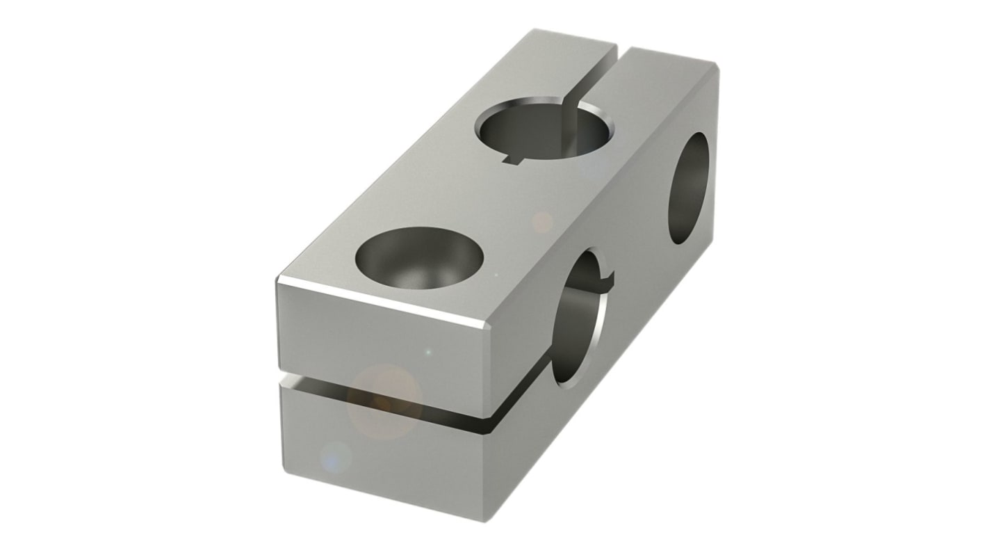 Staffa BALLUFF BAM002Z per sistema di montaggio BMS, in alluminio anodizzato, dimensioni 55 x 20 mm, robusta e facile da installare.