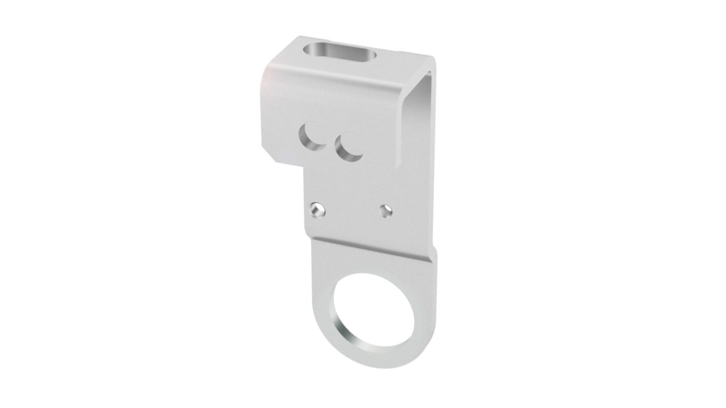 Staffa di montaggio BALLUFF BAM0040 per sensori fotoelettrici, in acciaio inox, dimensioni 79 x 23 x 28 mm, montaggio a vite.