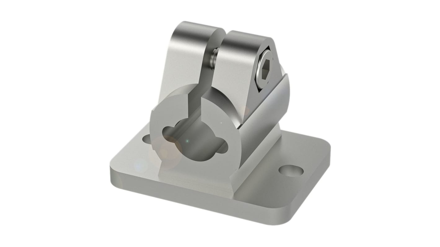 Staffa di montaggio BALLUFF BAM03EW in acciaio inox, dimensioni 37 x 40,5 x 50 mm, per aste di supporto da 12 mm. Compatibile con sistema BMS.