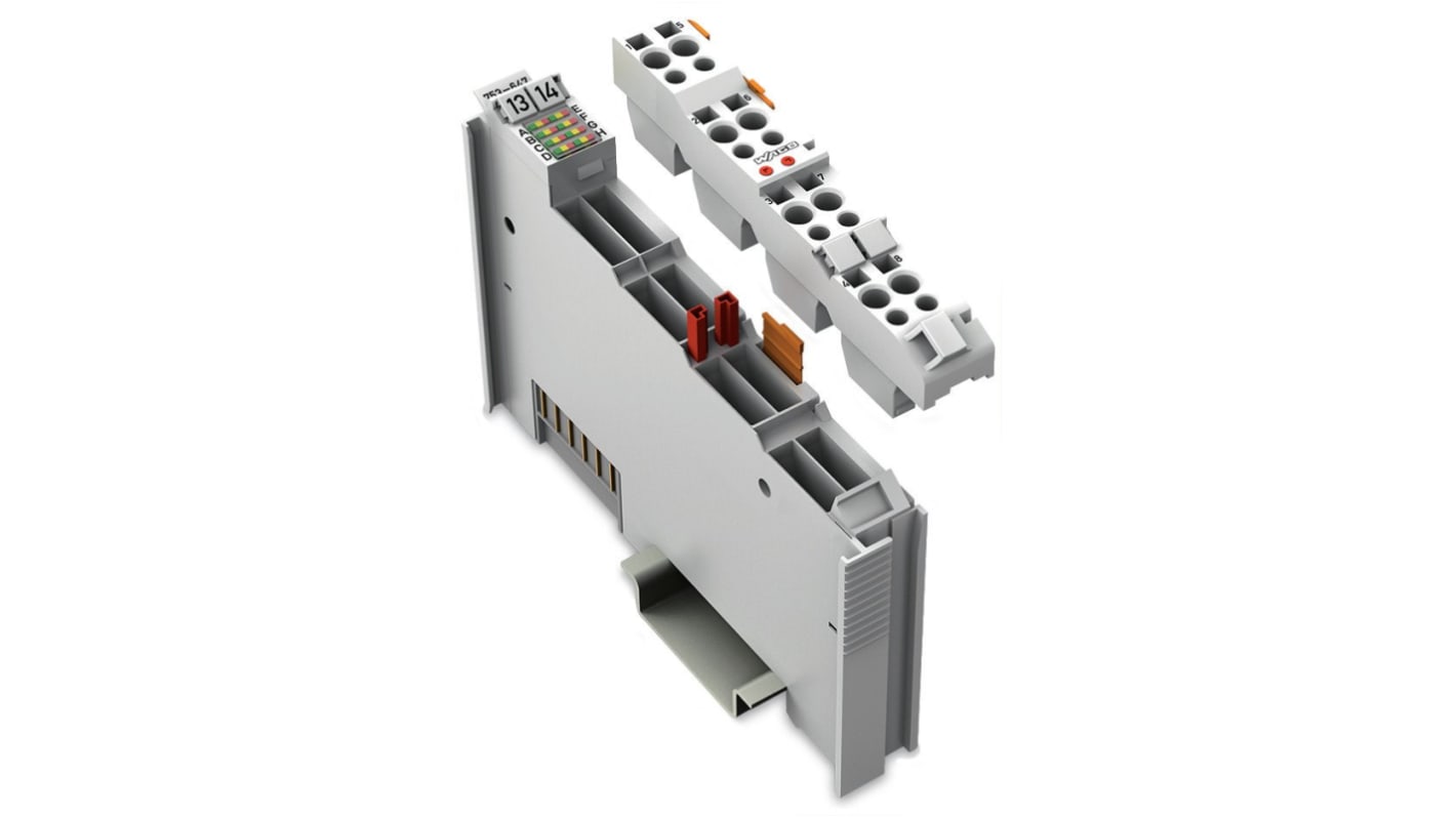 Modulo di interfaccia DALI Wago 753-647, 12 mm di larghezza, montaggio su guida DIN-35, 8 ingressi/uscite.