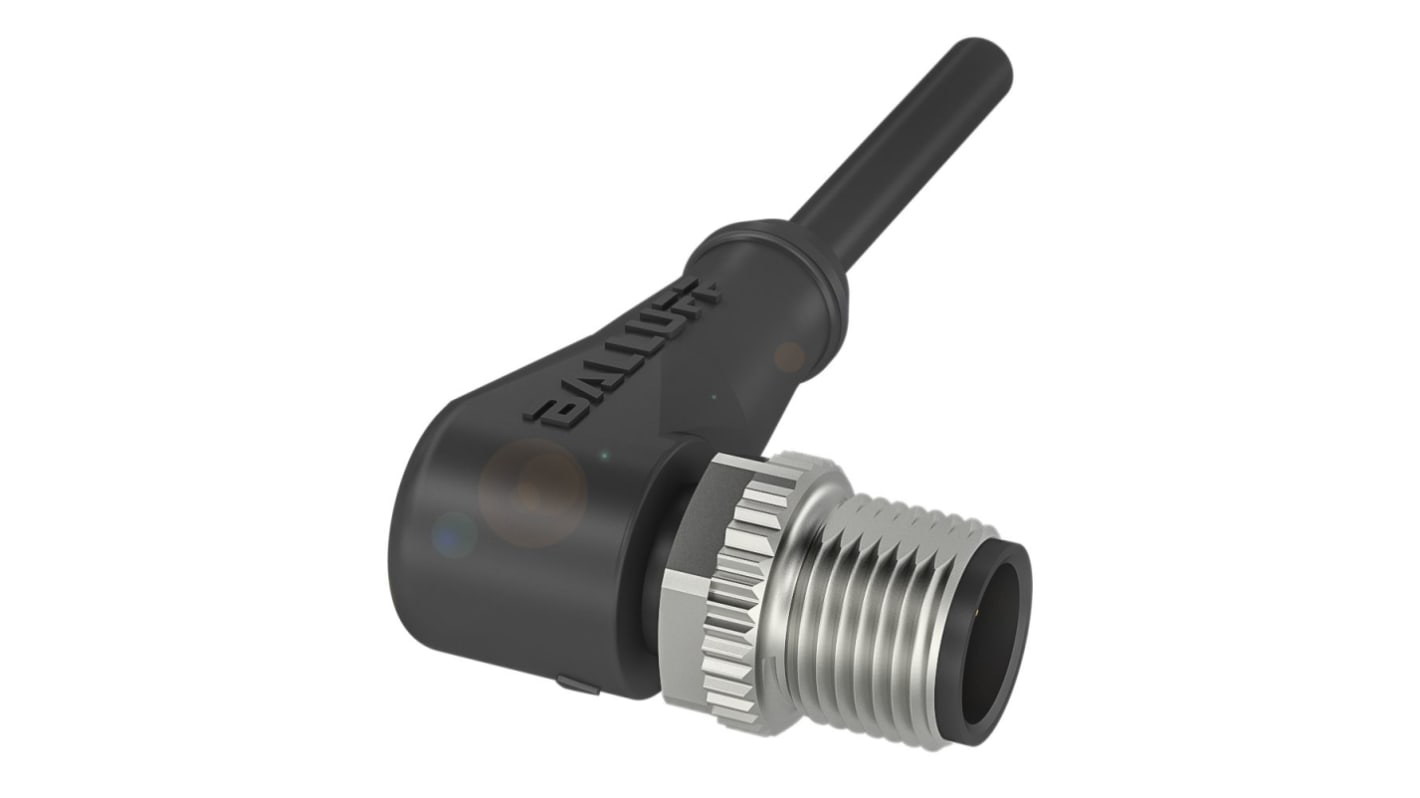Cavo sensore/attuatore BALLUFF BCC0321, 4 conduttori, M12 maschio angolare, lunghezza 2 m, guaina in PUR, grado di protezione IP67/IP68/IP69K.