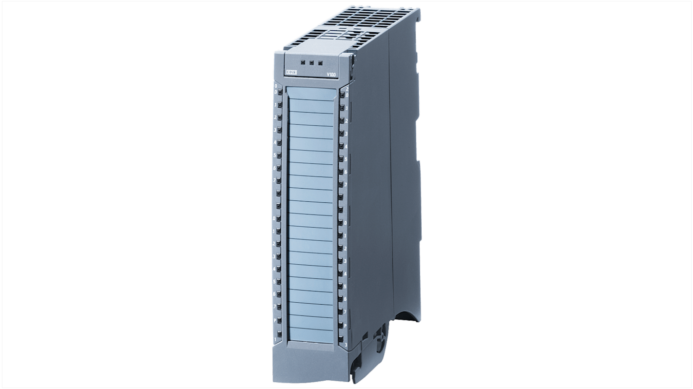 Modulo di ingresso digitale Siemens 6AG1521-1BH50-7AA0, 16 canali, compatibile con S7-1500, dimensioni 147 x 35 x 129 mm.