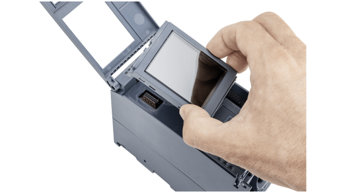 Modulo display Siemens 6ES7591-1BB00-0AA0 per CPU S7-1500, dimensioni 65 x 79 x 27 mm, compatibile con serie SIMATIC.