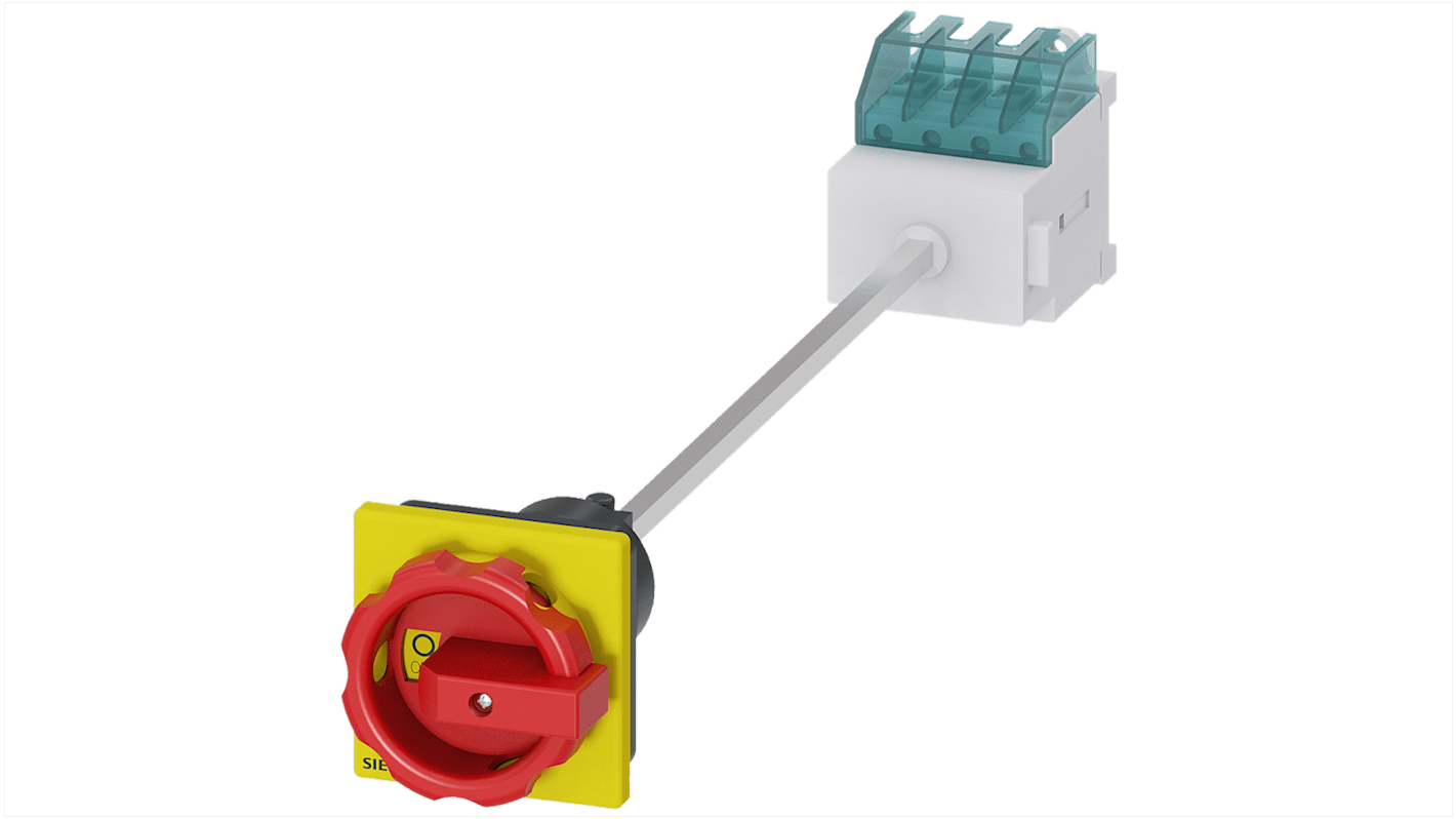 Sezionatore interruttore Siemens 3LD2015-0TK53, 3 poli, 16 A, fusibile RK5, IP65, per attivazione sicura apparecchiature elettriche.