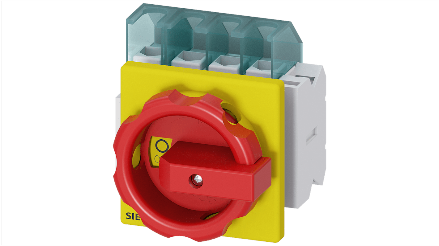 Sezionatore interruttore Siemens 3LD2103-3VK53, 6 poli, 25 A, IP65, temperatura -25 a 55 °C, serie SENTRON.
