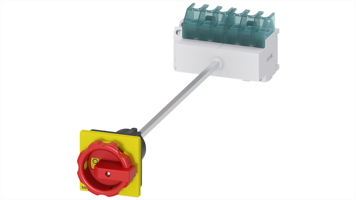 Sezionatore interruttore Siemens SENTRON 3LD2113-4VP53, 6 poli, 25 A, IP65, temperatura -25 a 55 °C.