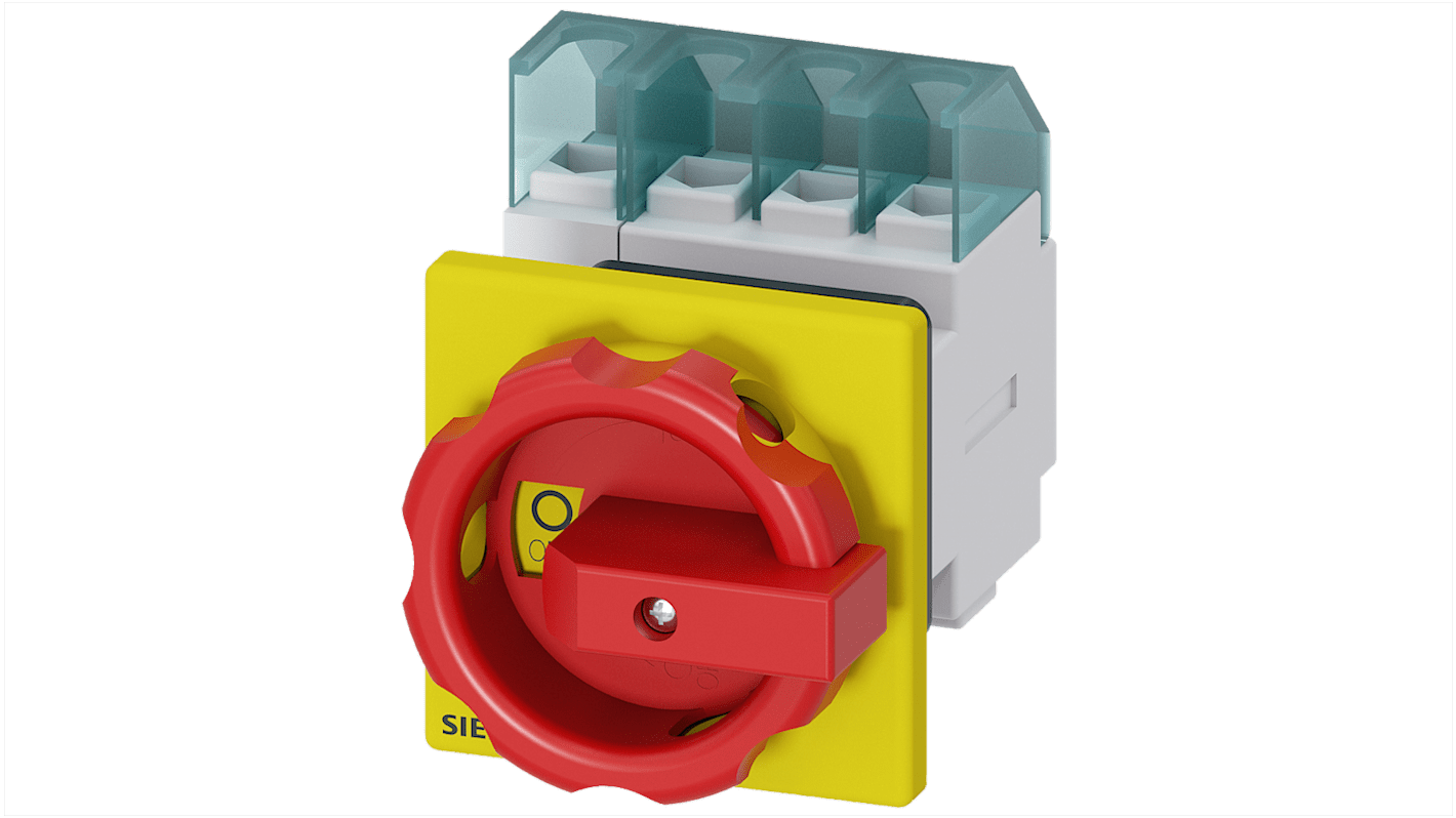 Sezionatore interruttore fusibile Siemens 3LD2154-1TL53, 4 poli, 25 A, IP65, temperatura -25 a 55 °C, serie SENTRON.