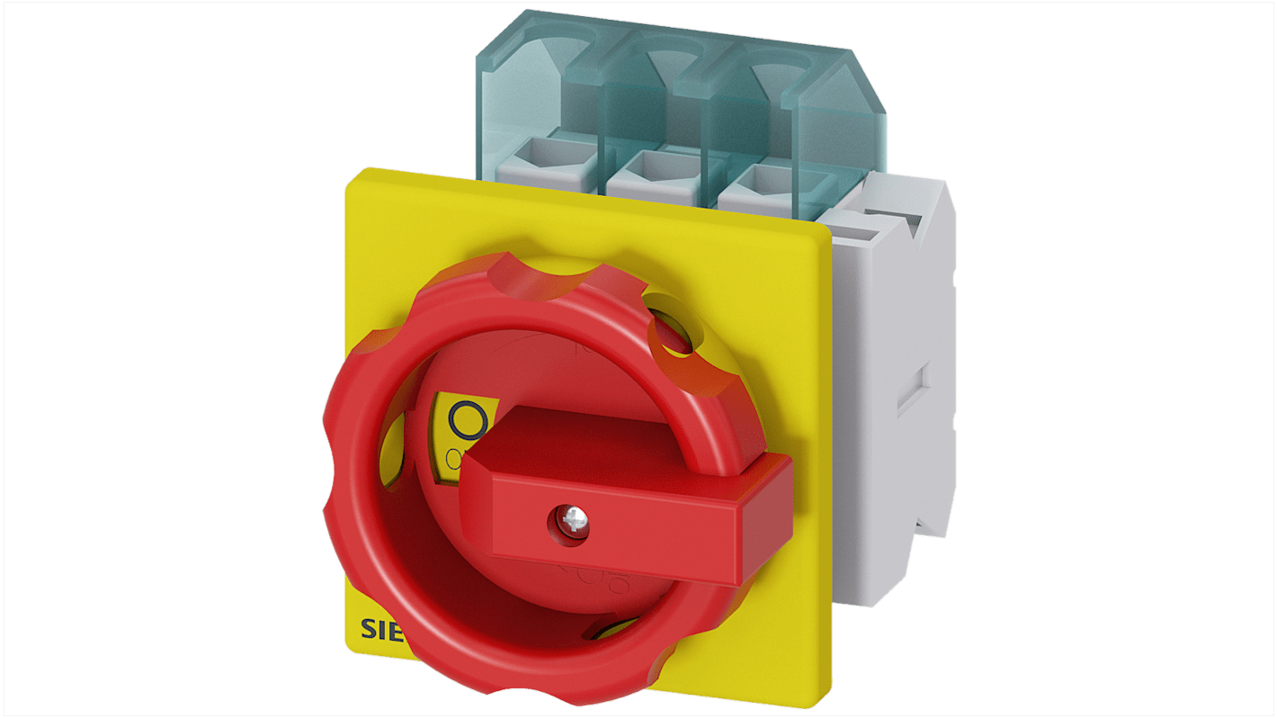 Sezionatore interruttore Siemens 3LD2203-1TP53, 3 poli, 32 A, IP65, temperatura -25 a 55 °C, serie SENTRON.