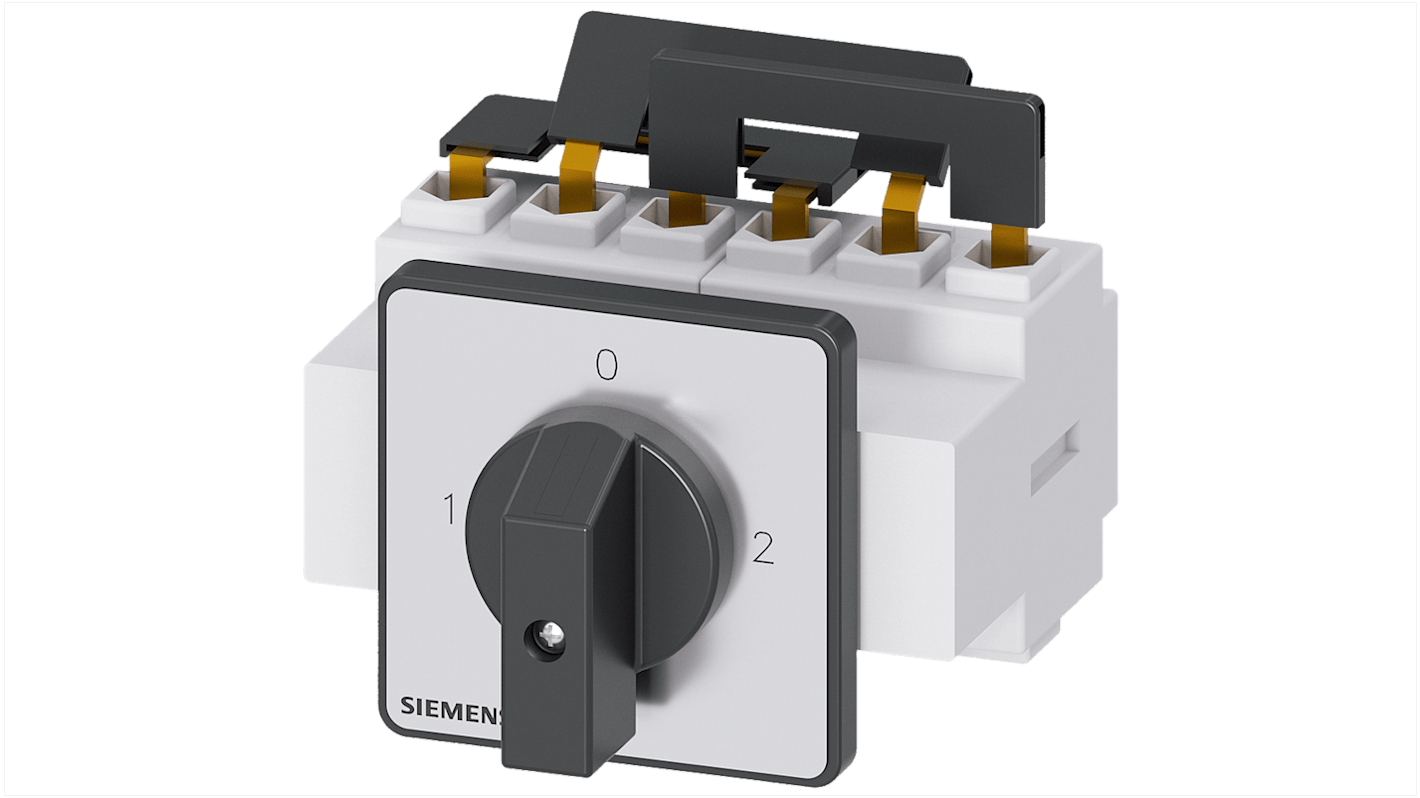 Sezionatore interruttore Siemens 3LD2223-7UK01, 3 poli, 32 A, IP65, per attivazione sicura apparecchiature elettriche.