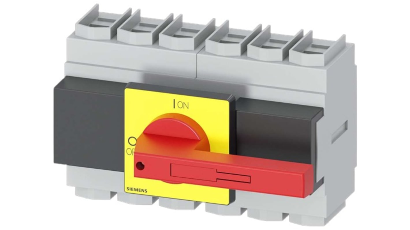 Sezionatore interruttore fusibile Siemens 3LD2305-3VK13, 6 poli, 160A, IP65, temperatura -25 a 55 °C, serie SENTRON.