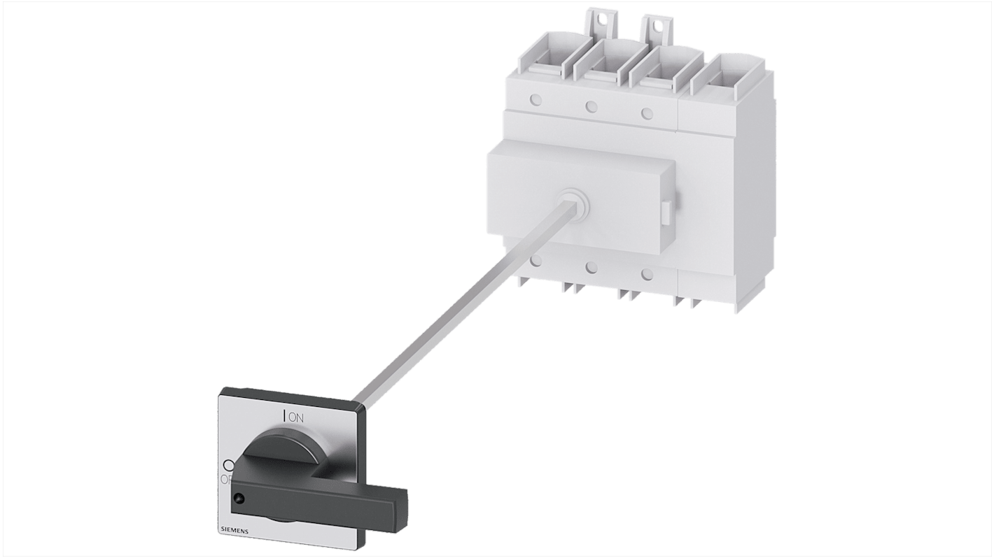 Sezionatore interruttore Siemens 3LD2418-1TL11, 4 poli, corrente 250A, grado di protezione IP65, per attivazione sicura.