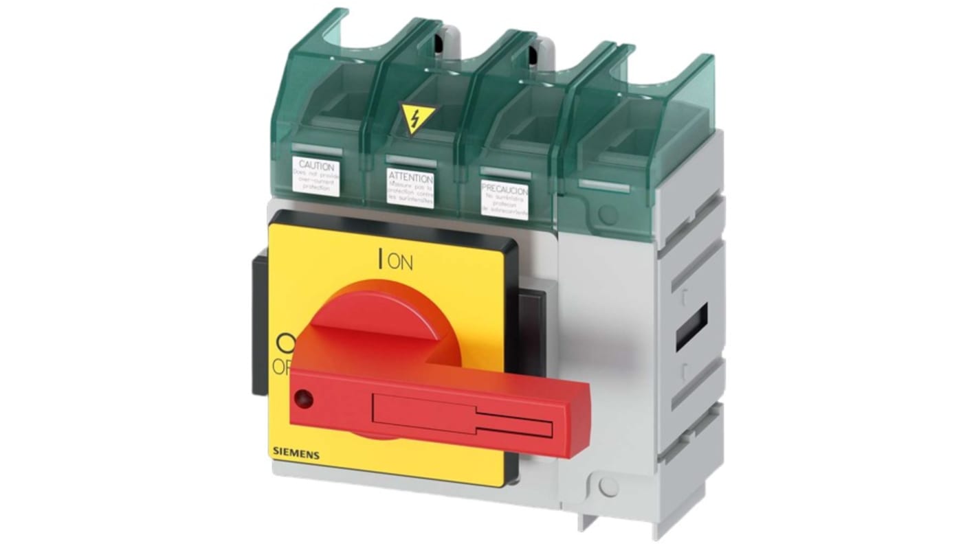 Sezionatore interruttore Siemens SENTRON 3LD5, 4 poli, 100A, IP65, temperatura -25 a 55°C, codice 3LD5400-0TL13.