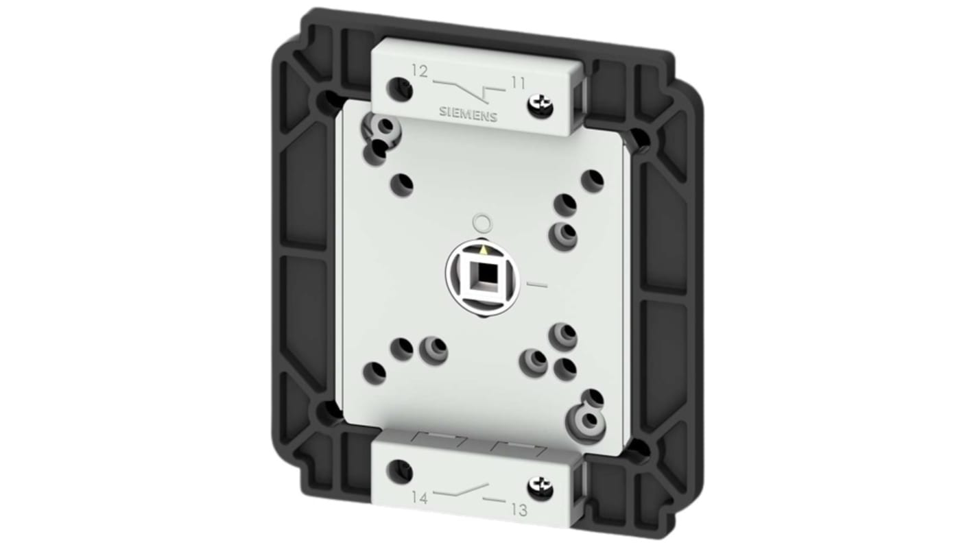 Interruttore ausiliario Siemens 3LD9240-5DF per sezionatori, montaggio a pavimento, corrente nominale 160 A-250 A, contatti placcati in oro.