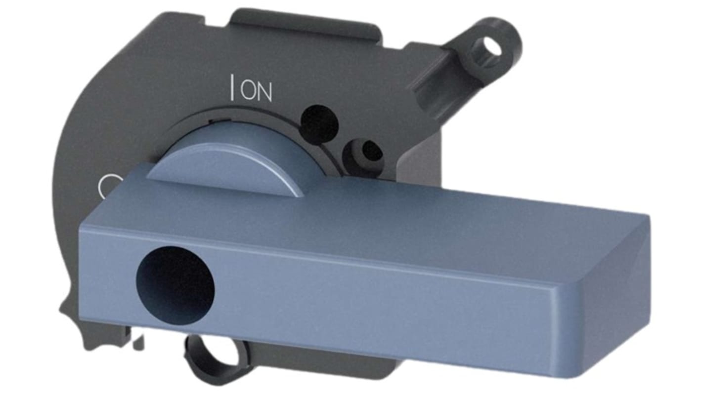 Siemens manopola rotante per sezionatori, compatibile con 3LD54, 3LD56 e 3LD58, lunghezza 65 mm, bloccata in OFF.