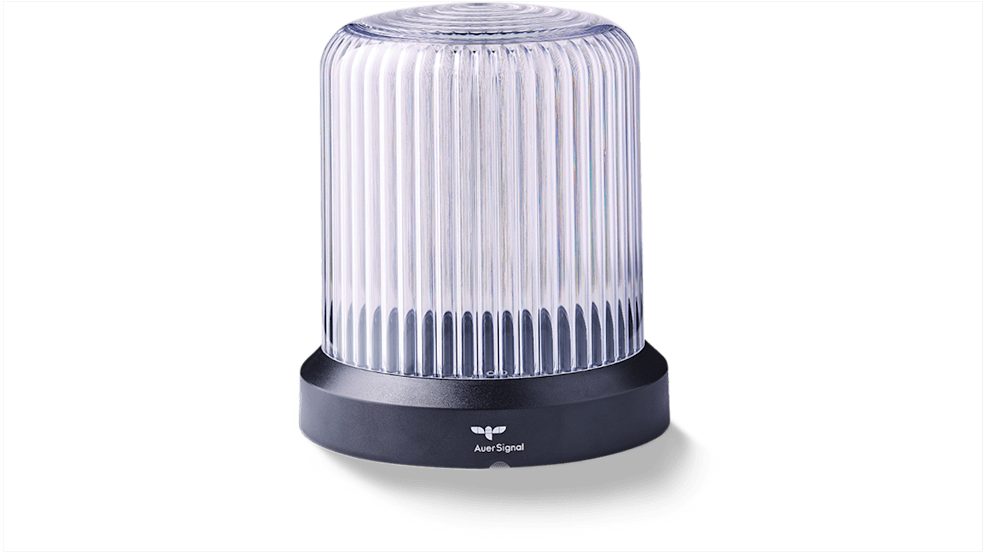 AUER Signal 850524408, segnalatore LED multifunzione con 15 modalità, montaggio orizzontale o verticale, diametro base 110 mm.