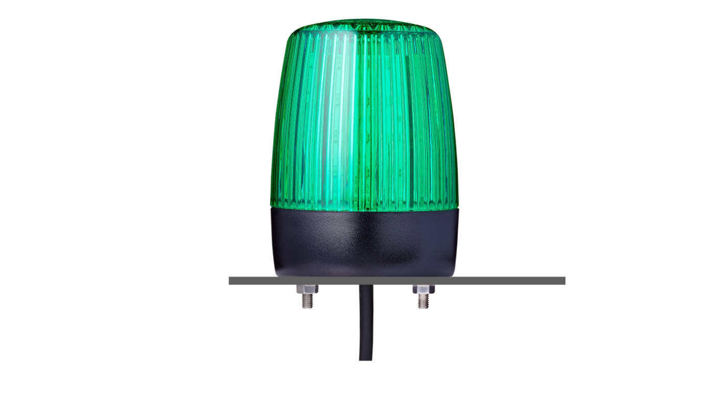 AUER Signal 860506313, segnalatore LED verde, tensione 230/240 V, grado di protezione IP67/IP69, montaggio orizzontale o verticale, diametro base 75 mm.