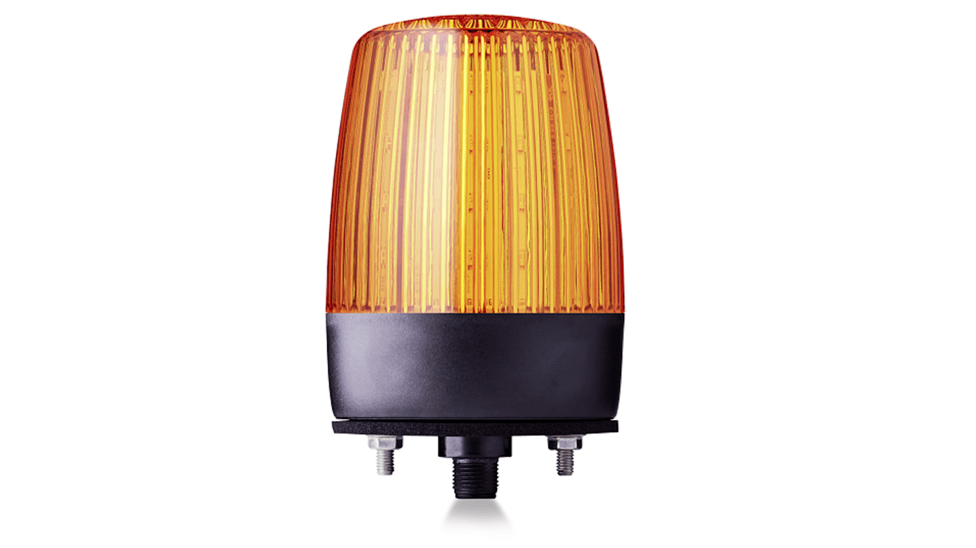 AUER Signal 860541405, segnalatore LED ambra multifunzione, tensione 24 V, montaggio orizzontale o verticale, grado di protezione IP67/IP69.