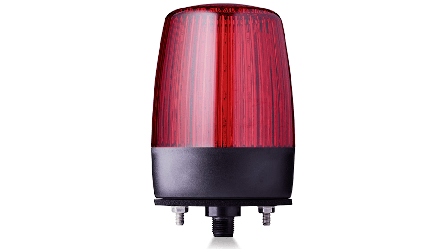 AUER Signal 860542405, segnalatore LED rosso multifunzione, tensione 24 V, montaggio orizzontale o verticale, grado di protezione IP67/IP69.