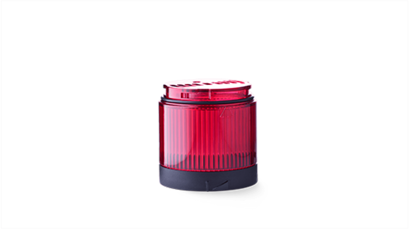 Modulo torretta di segnalazione AUER Signal 910028405, LED magenta, 24 V, IP67/IP69, diametro base 70 mm, temperatura -30 °C a +60 °C.
