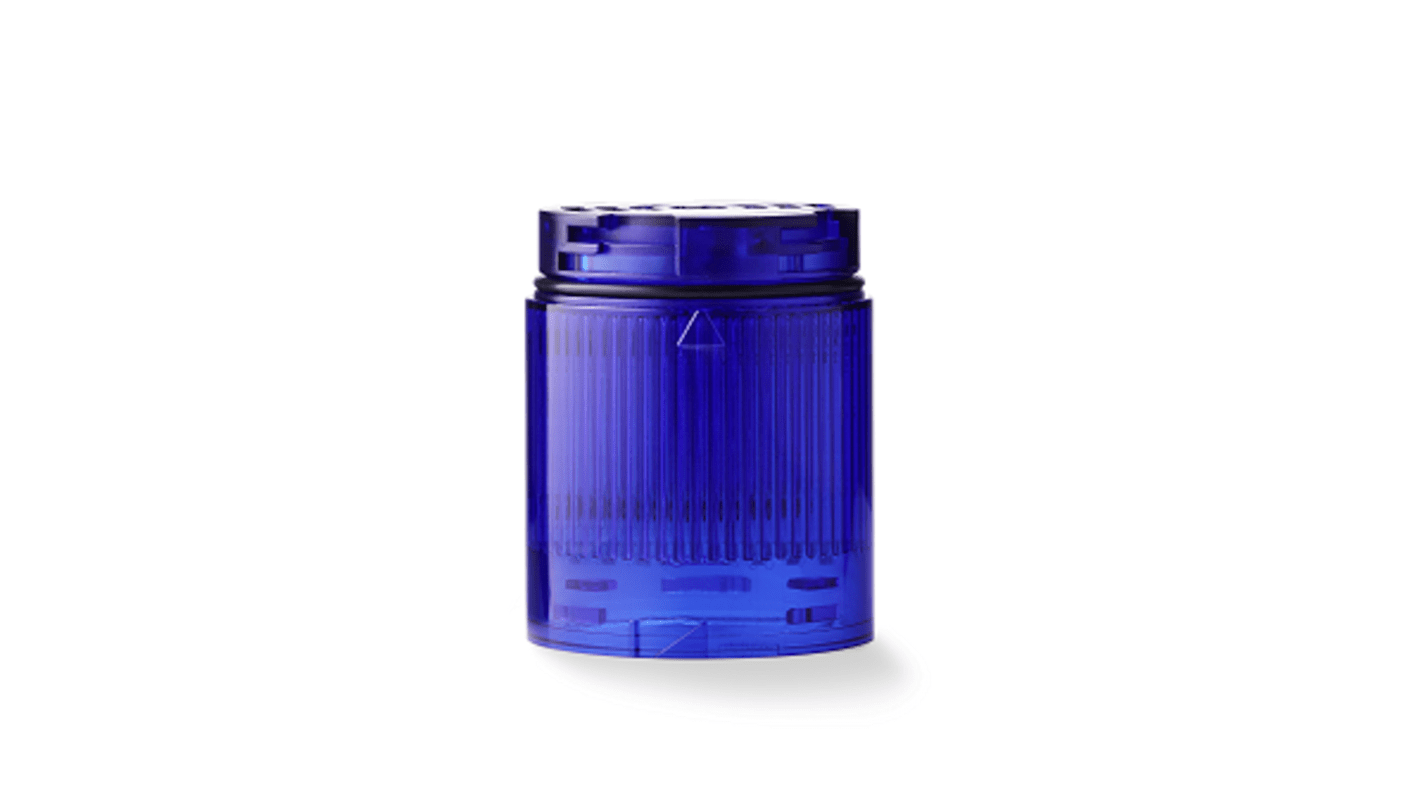 Modulo torretta di segnalazione AUER Signal 915025005, LED blu, 24 V c.c., IP65, funzioni fisse e lampeggianti, diametro 50 mm.