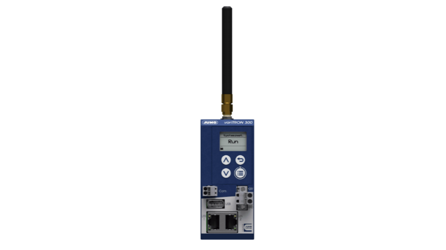 Jumo 705003/0110-8-00-36/224,281, CPU controller programmabile variTRON 300, 45 x 101 x 101,5 mm, alimentazione 24 V.