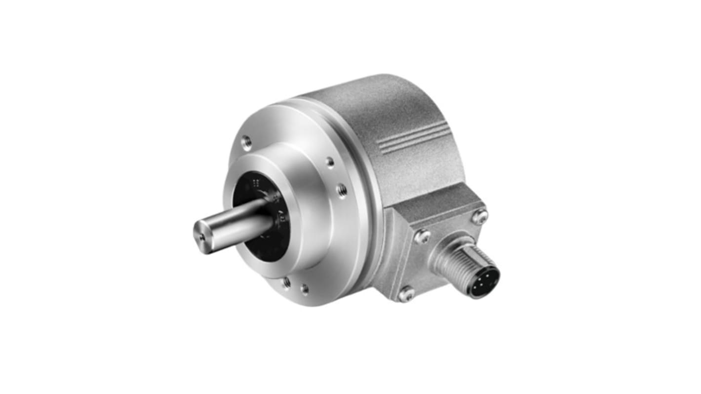 Encoder incrementale Baumer EIL580-SC10.5EQ.03600.A, diametro 58 mm, uscita HTL/push-pull, 5000 impulsi/giro, IP67.