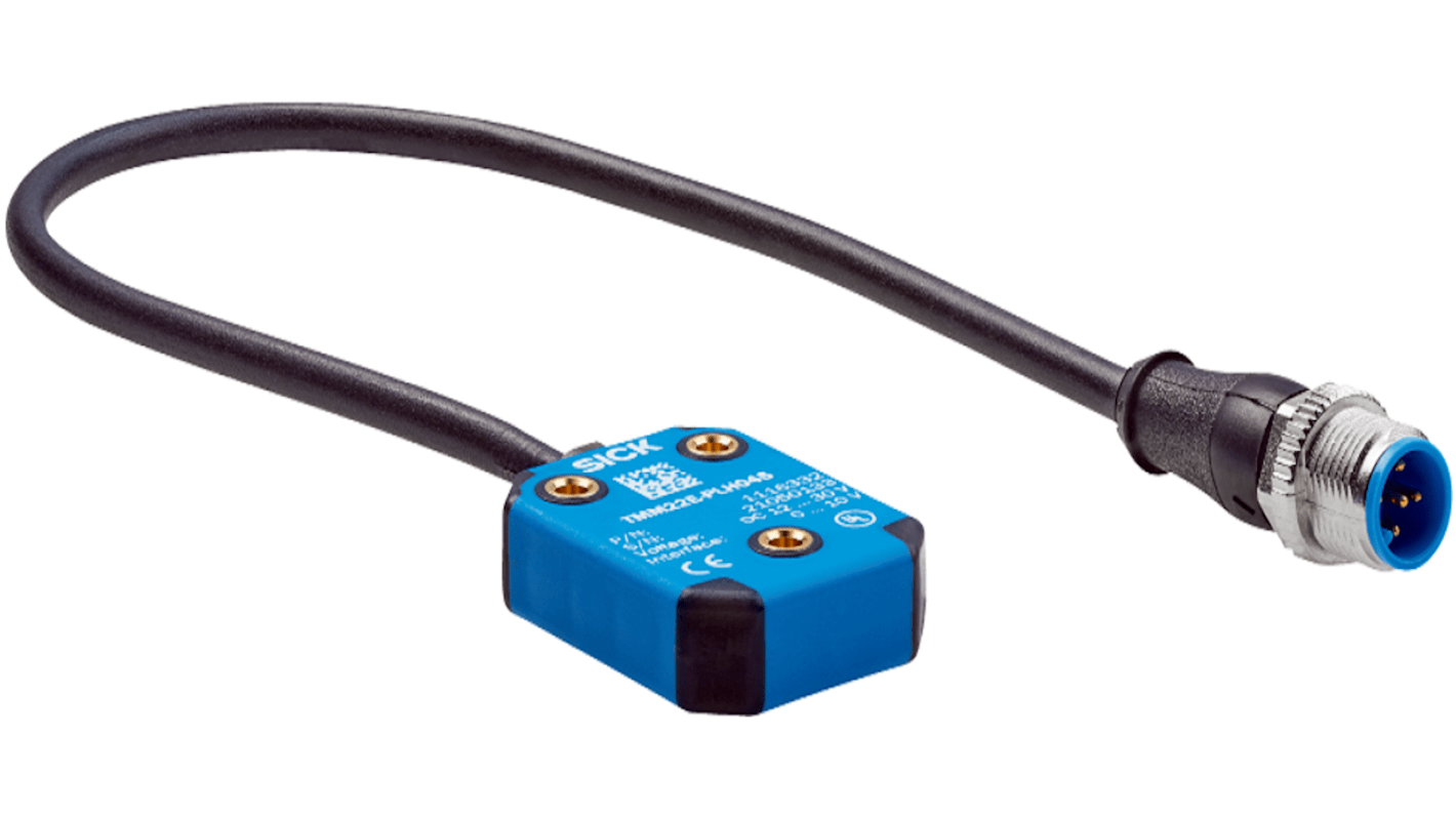 Sensore di inclinazione Sick TMM22E-PKH090, doppio asse, dimensioni 38,8 x 30 x 10,4 mm, grado di protezione IP66/IP69K.