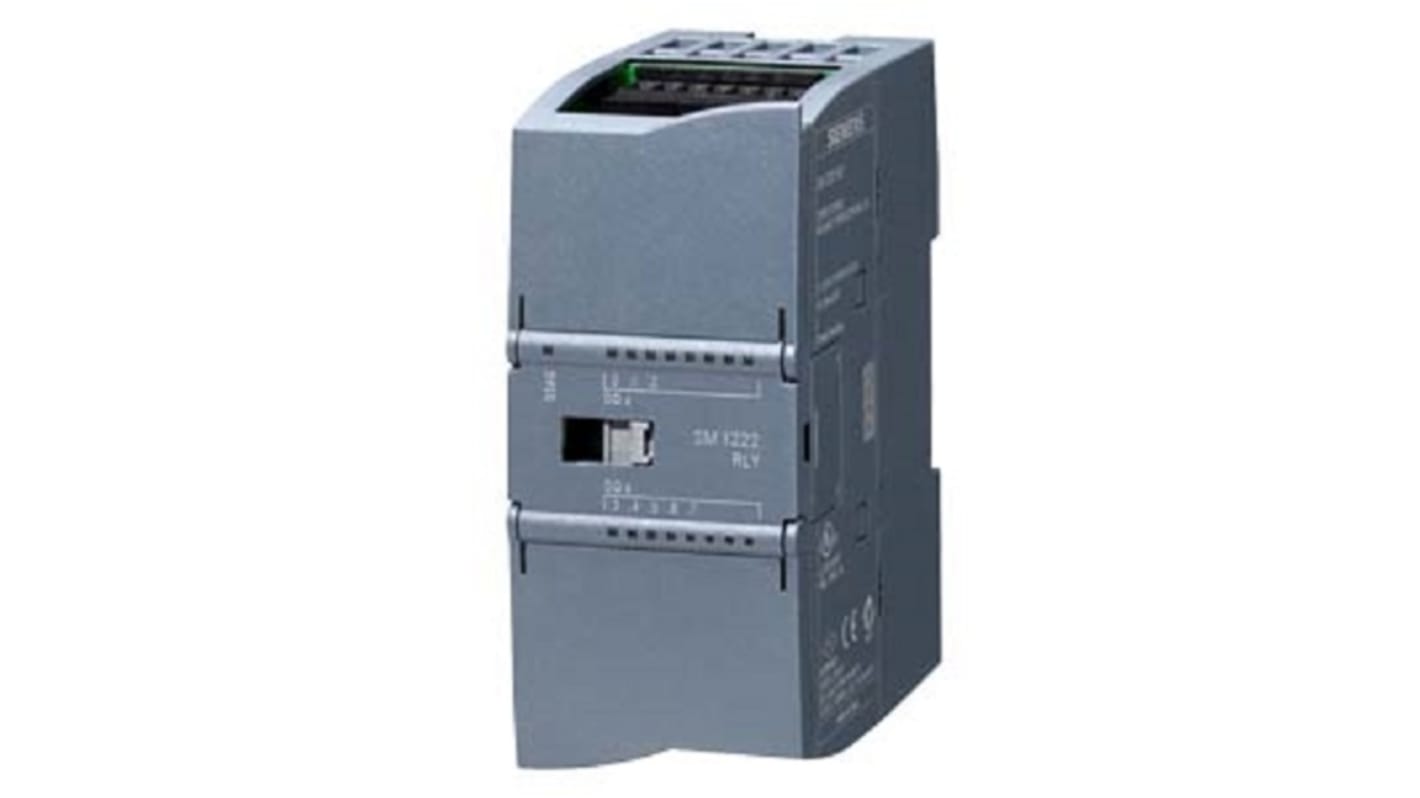 Modulo I/O digitale Siemens 6AG1222-1XF32-4XB0, 8 ingressi e 8 uscite, alimentazione 24 V c.c., compatibile S7-1200.