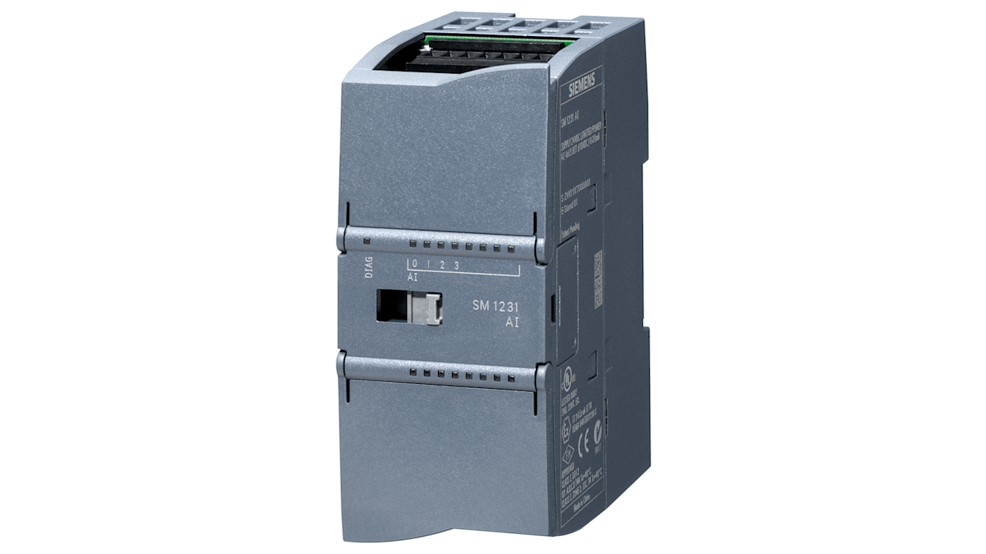 Modulo I/O Siemens 6AG1231-5QF32-4XB0, 8 ingressi analogici, alimentazione 24 V c.c., compatibile con SIPLUS S7-1200.