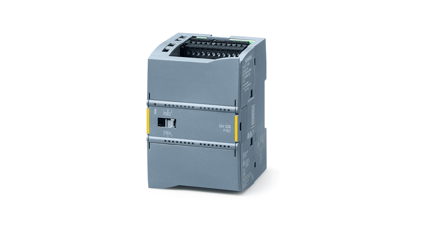 Modulo I/O digitale Siemens 6ES7226-6RA32-0XB0 per S7-1200, 2 uscite relè, 24 V c.c., compatibile Ethernet.