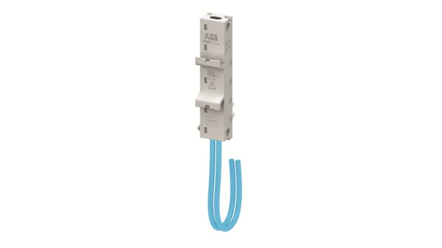 Adattatore universale ABB SMISSLINE, corrente 63 A, tensione 690-1000 V, montaggio su guida DIN, alimentazione dal basso.